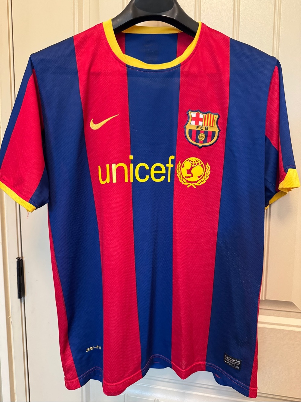Nike FC Barcelona Villa #7 Short Sleeve Jersey